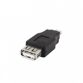 USB A타입 암 미니5핀 Mini B타입 숫 변환 OTG MF 젠더 디카 캠코더 외장하드 데이터 연결, 1개