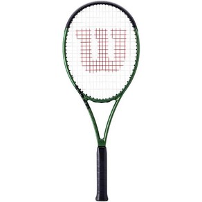 WILSON 윌슨 블레이드 팀 테니스 라켓 Blade Team V8 Pre-Strung Adult Performance 라켓 - 그립 크기 2-4 1/4 메탈릭 그린