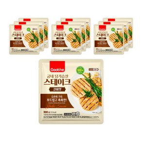 [굽네] 닭가슴살 스테이크 갈비맛 100g, 10개