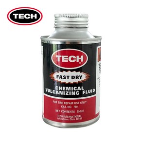 TECH 테크 급속건조본드 승용차 소형트럭용 250ml No.760(=NO.768) 타이어패치본드 패치접착제