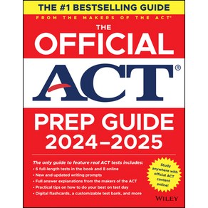 (영문도서) The Official ACT Pep Guide 2024-2025 (Book + Online Couse) Papeback, Wiley, English, 9781394259915