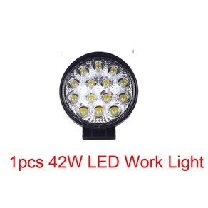 12V 24V 27W LED 자동차 작업 라이트 바 오토바이 램프 스팟 바 안개등 오프로드 지프 도요타 2 피스, 1개