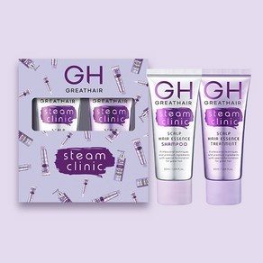 [GH그레이트헤어] 스팀클리닉 여행용 샴푸+트리트먼트 듀오세트, 없음, 1개