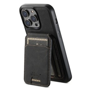 아이폰 15 아이폰 14 맥세이 프 2 in1 가죽 휴대폰 카드 케이스 iphone magsafe case