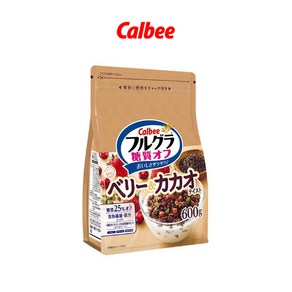 칼비 가루비 그래놀라 후루그라 당질오프 베리＆카카오테이스트 시리얼 600g, 1개