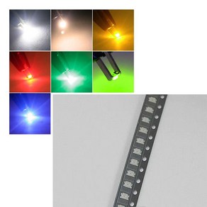 [100개단위]SMD 칩 LED 1608(0603)2012(0805), 1608(0603) GREEN