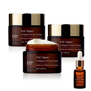 JHP EGF 10ppm 리프팅 미백 주름탄력 콜라겐 아이크림 20ml 3개+1개 (앰플) 증정, 20ml 3개, 4개