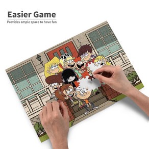 China Oem The Loud House 아침 교육 지능 향상 완구 압력을 방출하다 300조각 퍼즐 도안, 공통색, 1개, 80피스