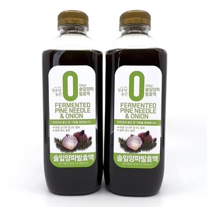 청운당농산 지리산 솔잎양파 발효액 양파청 빨간 자색 양파즙, 2개, 900ml