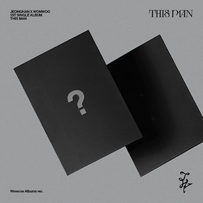 정한X원우 (SEVENTEEN) - 싱글 1집 THIS MAN [Weverse Albums ver.] 카드 홀더+QR카드+포토카드