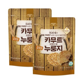 내추럴박스 카무트 브랜드 밀 끓임용 누룽지 건강간식 국내산 백미, 2개, 600g