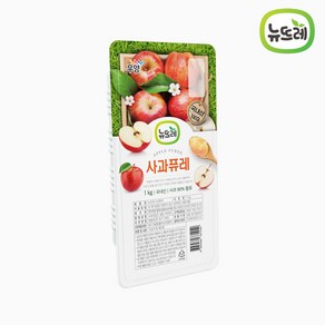 뉴뜨레 냉동 사과 퓨레 국내산, 1개, 1kg