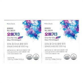 DR CHECK 원퍼데이 맥스 알티지 오메가3 1334mg 90캡슐 x 2개, 90정