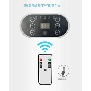 차량용냉방기 지게차 굴삭기 무시동 에어컨 트럭, 리모콘 + 패널, 1개