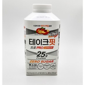 테이크핏 프로 부스터 제로슈거 납작복숭아맛, 12개, 450ml, 12개