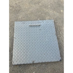 철체크판 맨홀덮개 정화조뚜껑 손잡이 1개 매립형 3.2T 500x500(mm) (높이 30mm), 700x700(mm) (높이 30mm)