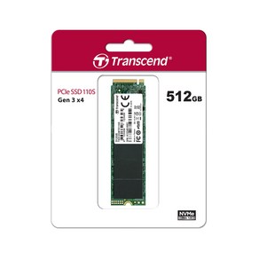 트랜센드 MTE110S M.2 2280 NVMe 512GB TLC 파인인포