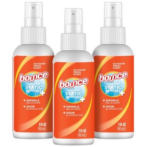 Bounce 바운스 Winkle Release Spay 주름제거 구김제거 스프레이, 패브릭 주름 제거 스프레이 90ml 3팩세트, 3개, 90ml