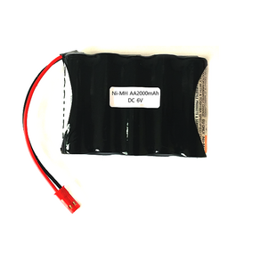 도시바 6V AA 2000mAh JST-RED-2P 니켈수소 Ni-MH 수신기 RC 메탈스턴트 몬스터 무선 RC카 포크레인 덤프 탱크 배터리 건전지 충전지, 1개