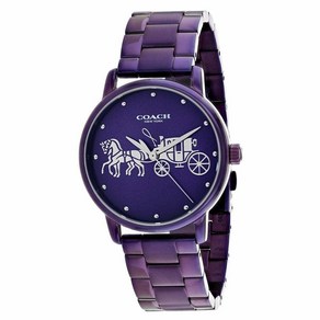 시계 COACH 14502923 퍼플 다이얼밴드 그랜드 컬렉션 36MM 여성용 팔찌 367909