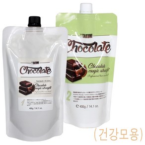 타쿠미 클리닉 초콜릿 매직 스트레이트 (건강모용) 1제400g 2제400g (2제액상타입) 카미타쿠미 /초코렛향 매직스트레이트/ 마유 팔미톨레산성분함유 두피진정작용/ 정품, 1개, 400ml