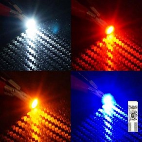 T5타입 12V 24V 5050 3칩 1발 국산 LED 순정형 전구, 화이트LED, 1개