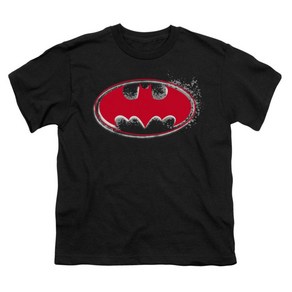 ROCKPANDA Batman Hadcoe Noi Bat Logo Youth 반팔티