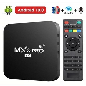 가정용 휴대용 스마트 TV 셋톱박스 빔 프로젝터 MXQ-PRO 박스 듀얼 와이파이 3D 비디오 미디어 플레이어 홈 시어터 셋톱 4K HD 안드로이드 10.0 2.4G 5G, Ameican Standad_TV box, 01 TV box_01 Ameican Standad