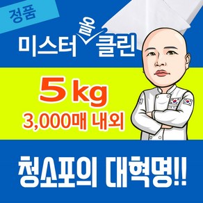 미스터올클린 대용량 건티슈 청소포 플레인 3000매내외, 1개