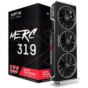 XFX 스피드스터 SWFT 210 Radeon RX 6600 CORE 게이밍 그래픽 카드 8GB GDDR6 HDMI 3xDP AMD RDNA 2 RX66XL8LFDQ, RX 6800 XT, 1개