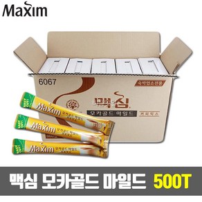 맥심 모카골드 마일드 커피믹스 500T-업소용, 12g, 500개입, 5개