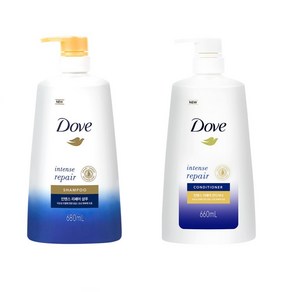 도브 인텐스리페어 샴푸680ml+린스660ml, 1개