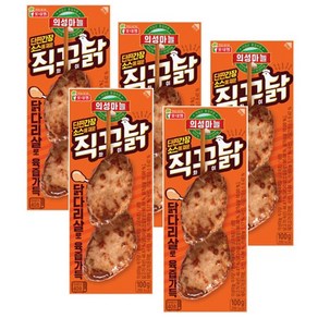 롯데푸드 의성마늘 직꾸닭 리얼간장100g x 6개, 100g