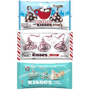 Hesheys Kisses Holiday Chistmas Bundle - Hesheys Kisses Holiday 크리스마스 번들 - 한정판 - 설탕 쿠키 핫, 허쉬 Hesheys Kisses 홀리데이 크리스마스, 1개