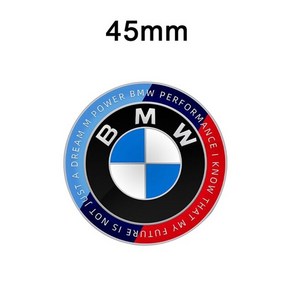 BMW 핸들 로고 스티어링 휠 앰블럼 마크1pcs 45mm 에폭시 자동차 엠블럼 195