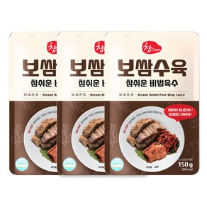 우리식품 보쌈수육 참쉬운 비법육수, 150g, 3개