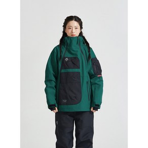 MR 25 JACKET 01 GREEN 모이라 보드복 자켓 상의 커플 공용 여성 남성 스노우보드복