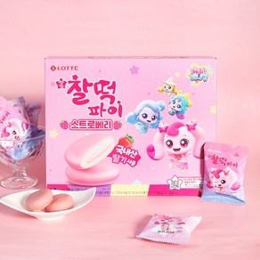 롯데웰푸드 티니핑 명가찰떡파이 스트로베리 250g