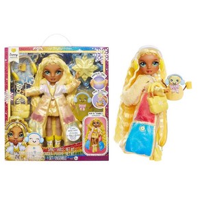 Rainbow High Winte Wondeland Sunny - Yellow 11” Fashion Doll with Magic Snow Toy Gift Ages 4+