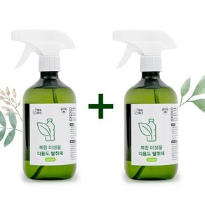 백색마녀 EM 미생물 탈취제 무향 항균 화장실 담배냄새 싱크대 하수구 홀애비 집안 방 실내공기 음식 탄냄새 제거 차량용 에어컨 냄새 제거제 새집증후군 탈취 자취템, 2개, 500ml