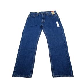 리바이스 505 Regula Fit Denim Jeans Mens 38x30 Staight Leg Zip Blue Nomcoe