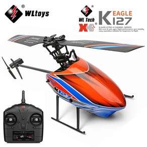 WLtoys XKS RC 헬리콥터 K127 6Aixs 자이로스코프 24G 4CH 싱글 블레이드 프로펠러 자이로 미니 RC 헬리콥터 선물 RC 장난감 V911, 1.K1271BBox, 1개