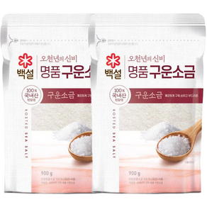 백설 오천년의신비 명품구운소금, 900g, 2개