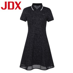 [제이디엑스] JDX 골프 여름신상 여성 기하학 요꼬에리 원피스 X1TSV6516