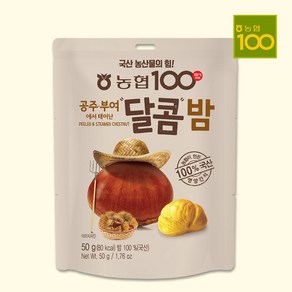 맛밤 50g/달콤맛밤/공주부여 원산지 농협식품에서만든 국산100, 50g, 5개