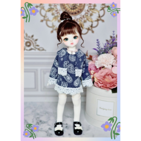 #USD 26cm 옷( 페이즐리 트위드 투피스 )[마구샵]#구체관절인형#bjd#인형옷#유딩이#도리스돌#포켓돌, 1개