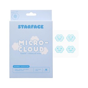 Staface Mico-Cloud 여드름 패치 12개 여드름패치스티커 모양여드름패치 여드름스티커