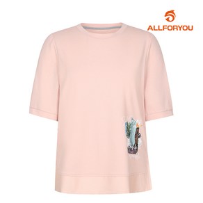 [올포유] 여성 밑단 트임 블라우스형 반팔 티셔츠 ALTRL3191-403_G