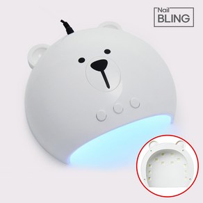 48w 화이트곰돌이 젤 네일램프 더블 LED 램프 UV 레진경화기, 화이트 곰돌이 48w 램프, 1개