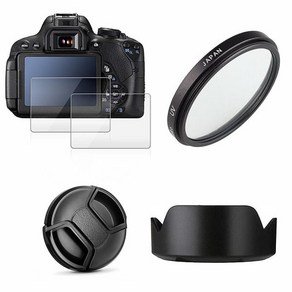 UV 필터 가역 렌즈 후드 캡 2x 유리 화면 보호기 캐논 RF-S 18-150mm F3.5-6.3 IS STM EOS R7 R10, [01] Fo EOS R7, 01 Fo EOS R7, 1개